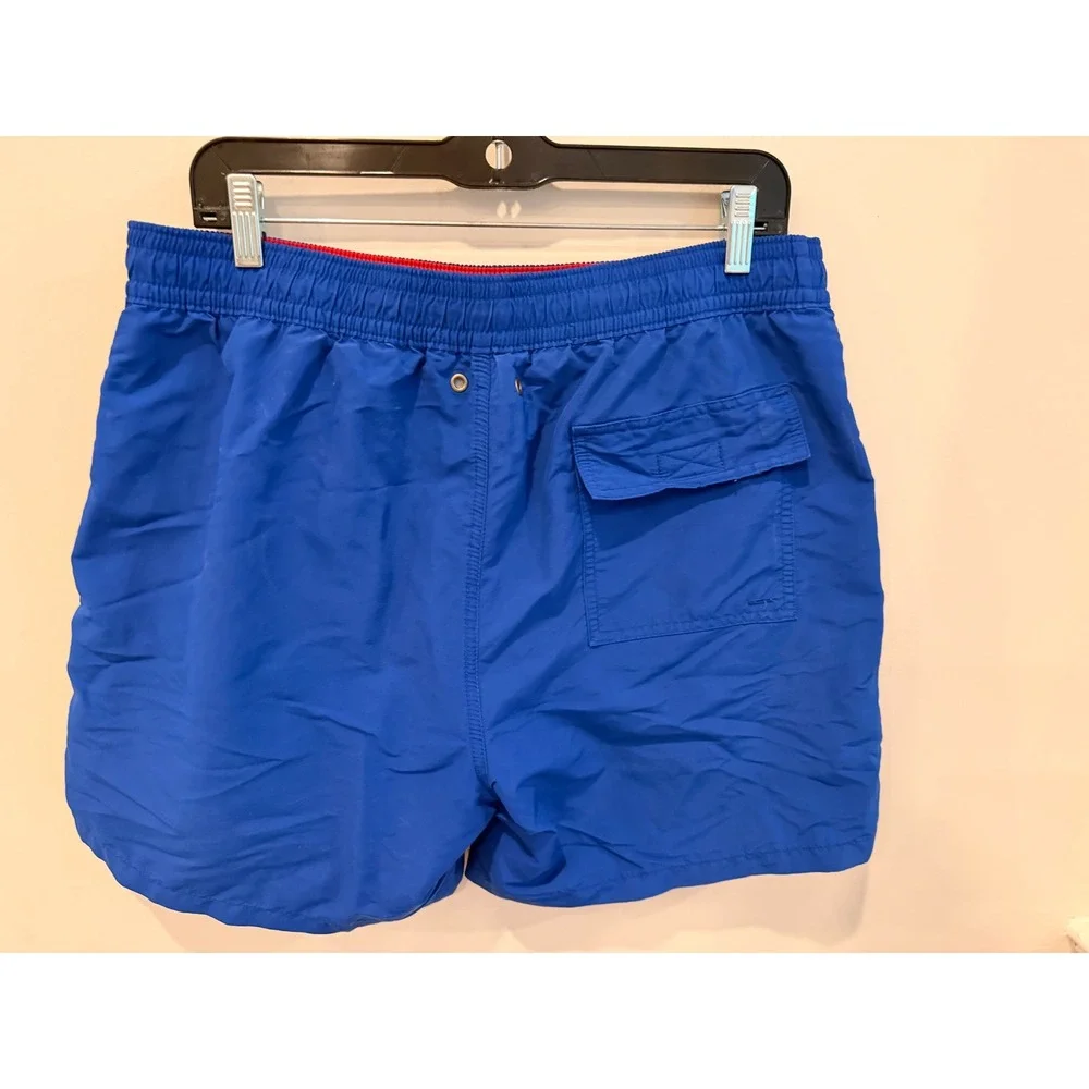 Polo Ralph Lauren Blue Traveler‎ Swim Trunks Shorts L NWOT