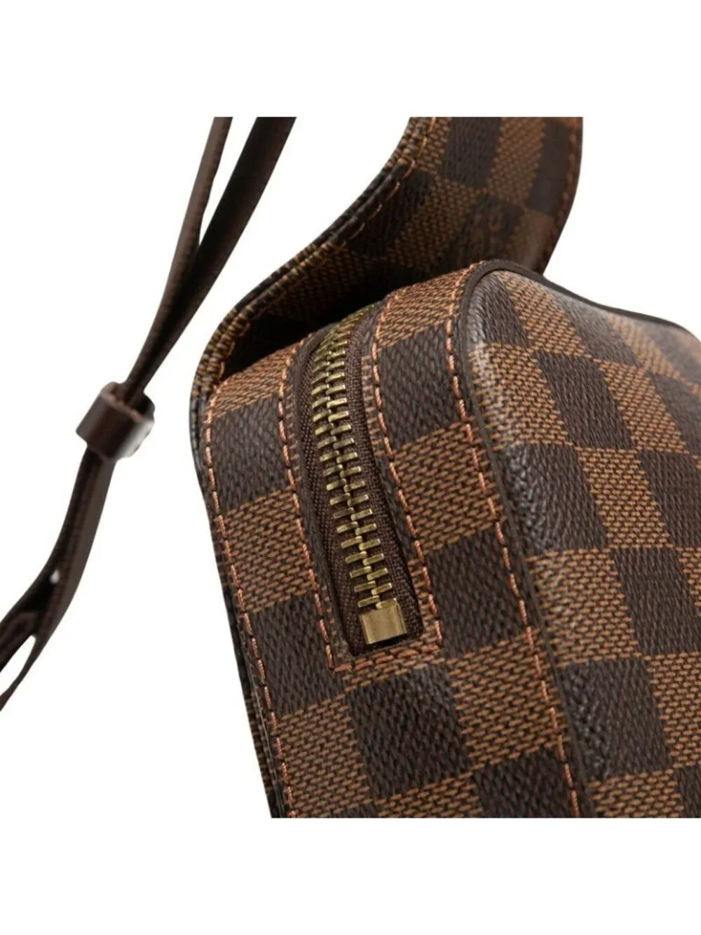 Louis Vuitton Damier Geronimos Shoulder Bag Brown