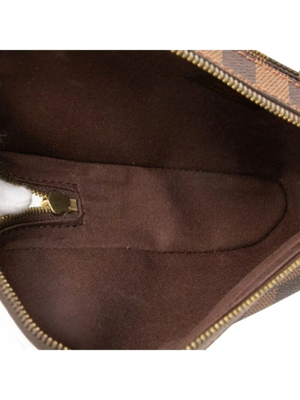 Louis Vuitton Damier Geronimos Shoulder Bag Brown