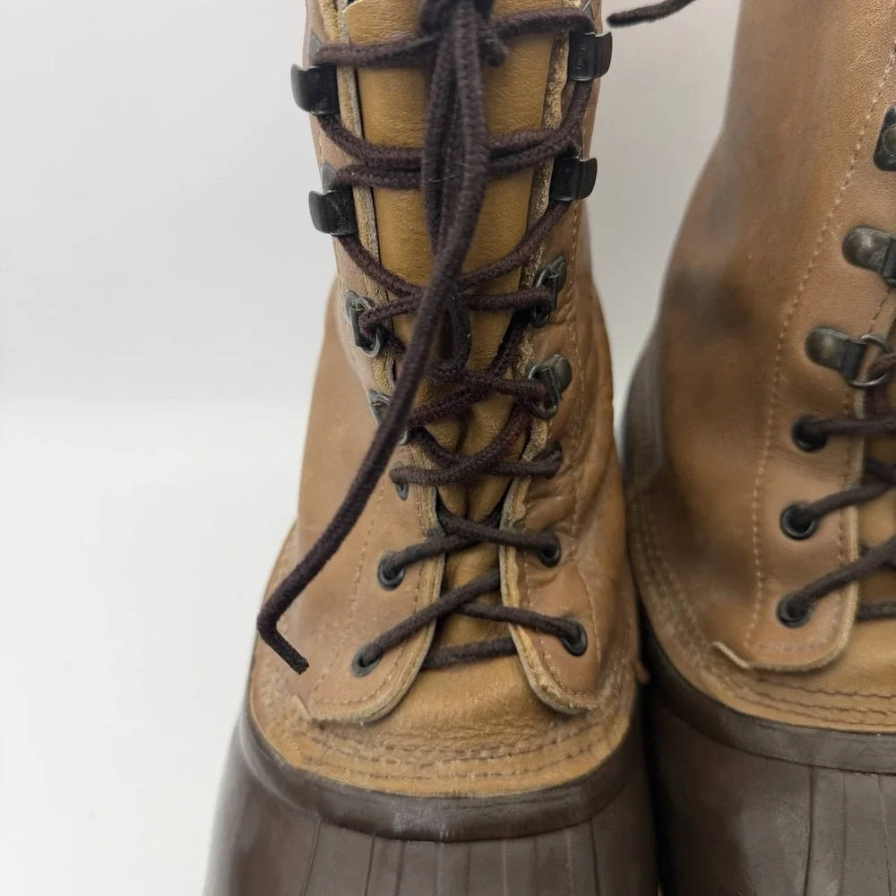 Vintage Kaufman Sorel Premium Leather Snow Boots Size 10 Made in‎ Canada Layer