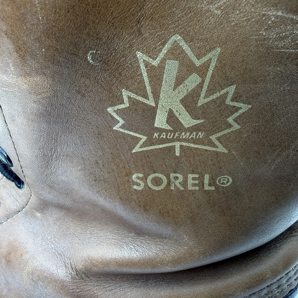 Vintage Kaufman Sorel Premium Leather Snow Boots Size 10 Made in‎ Canada Layer