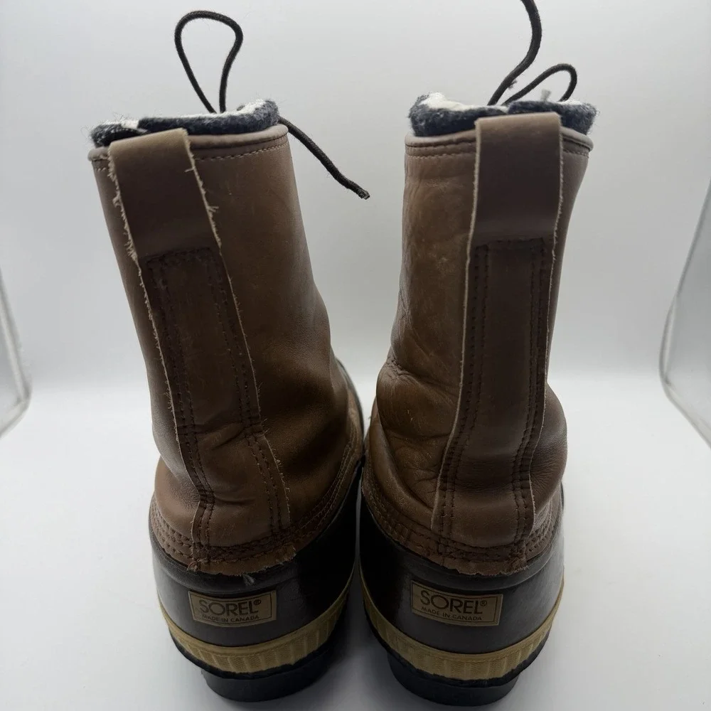 Vintage Kaufman Sorel Premium Leather Snow Boots Size 10 Made in‎ Canada Layer