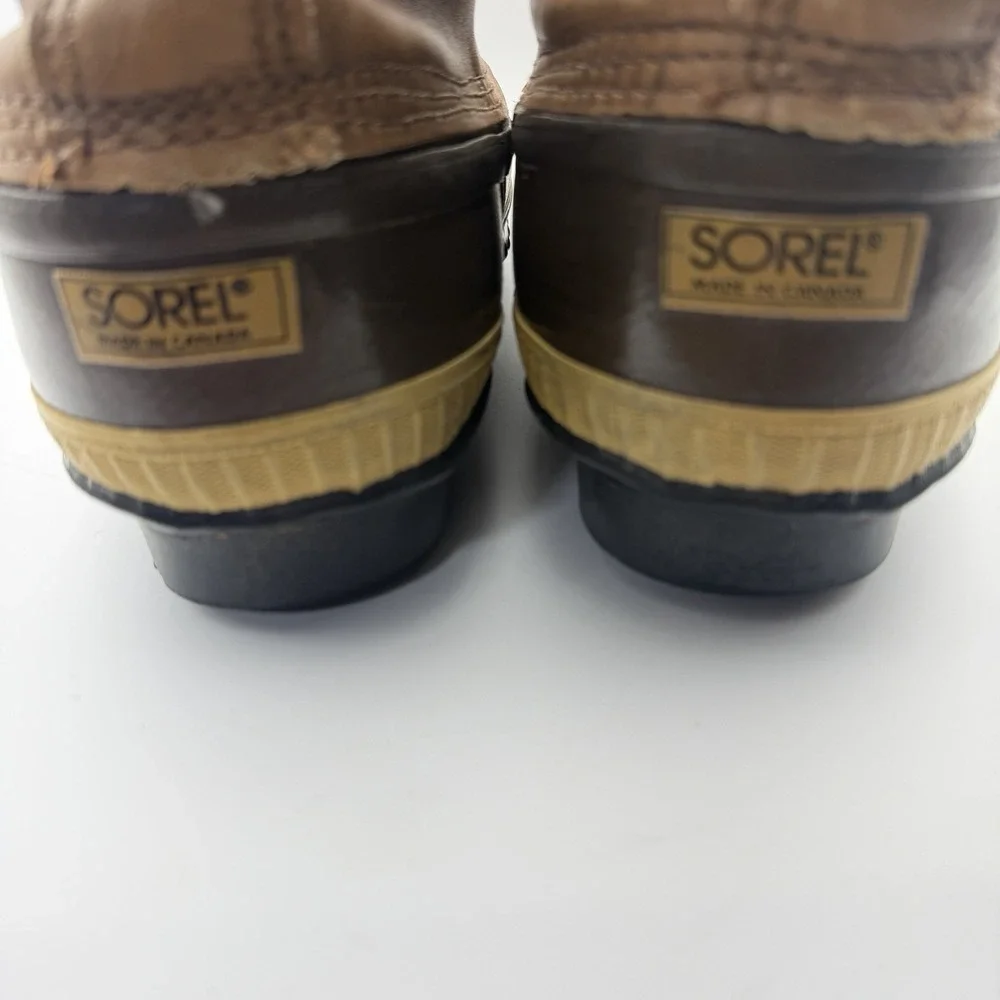 Vintage Kaufman Sorel Premium Leather Snow Boots Size 10 Made in‎ Canada Layer