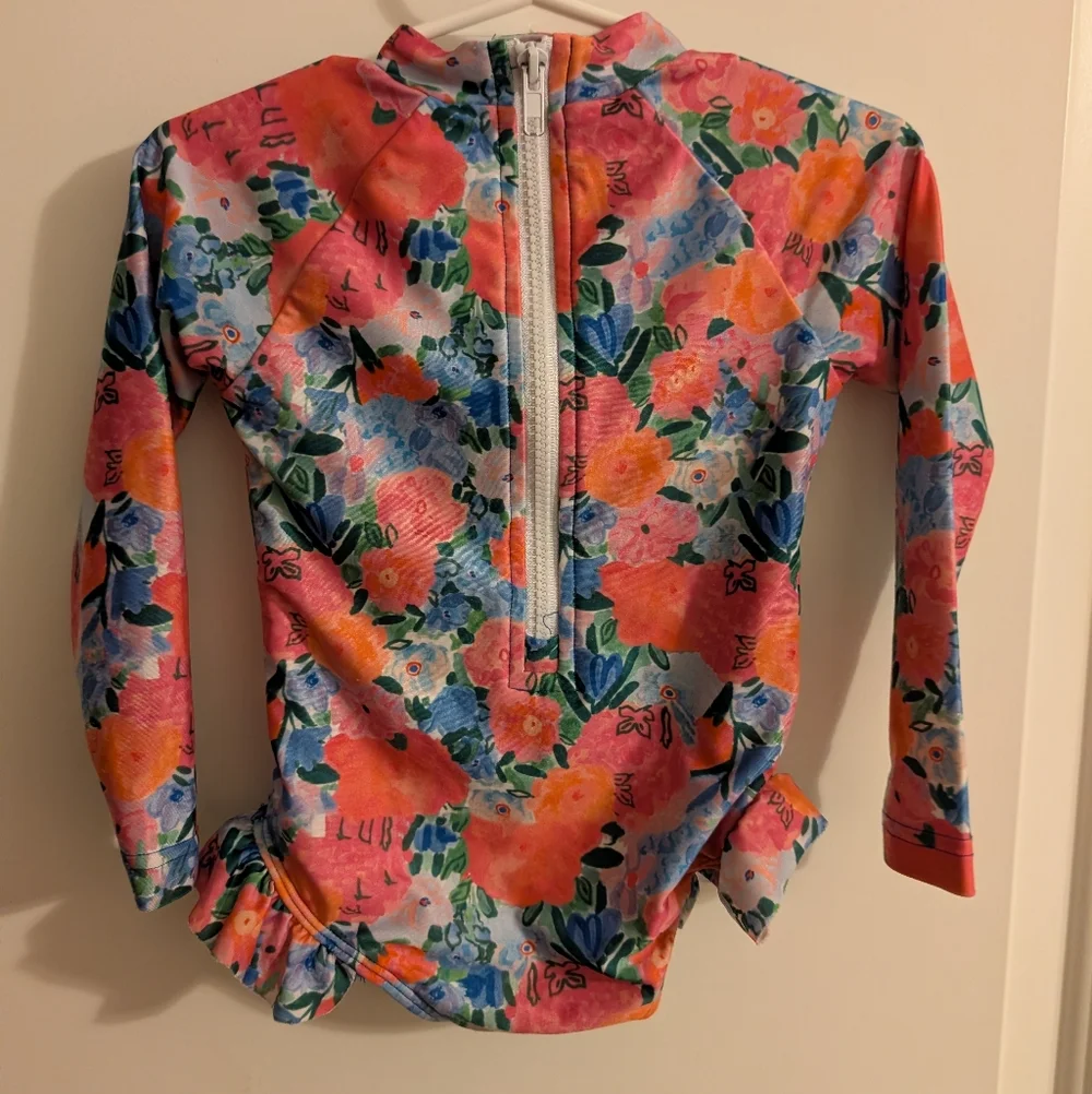 $ 💥3/$24 Poppys Kid Co Vibrant Floral Kids One Piece Swimsuit‎