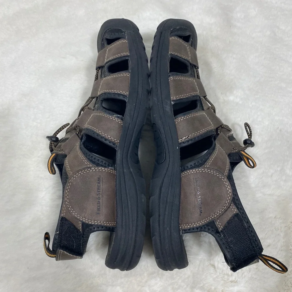 Field & Stream Mens Fisherman Sandals Brown Lace Up Outdoor Size 12‎