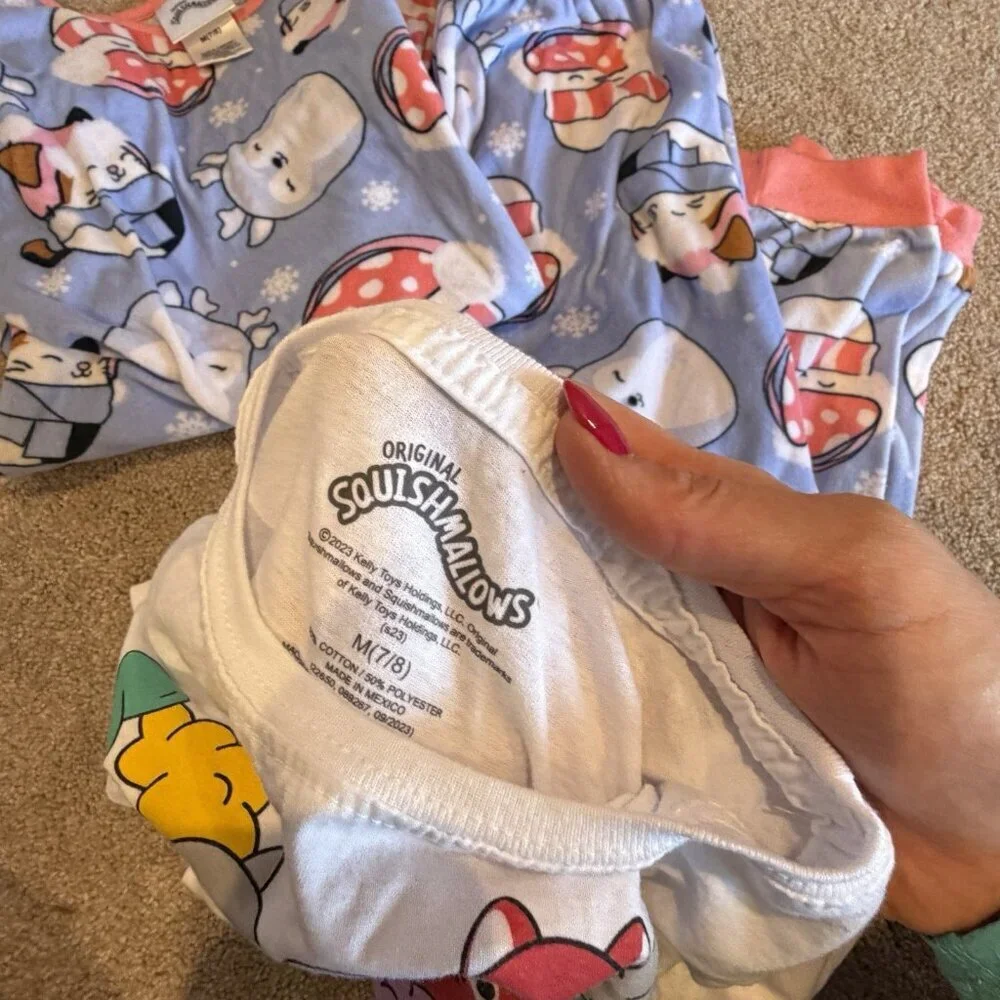 Squishmallows girls pajama