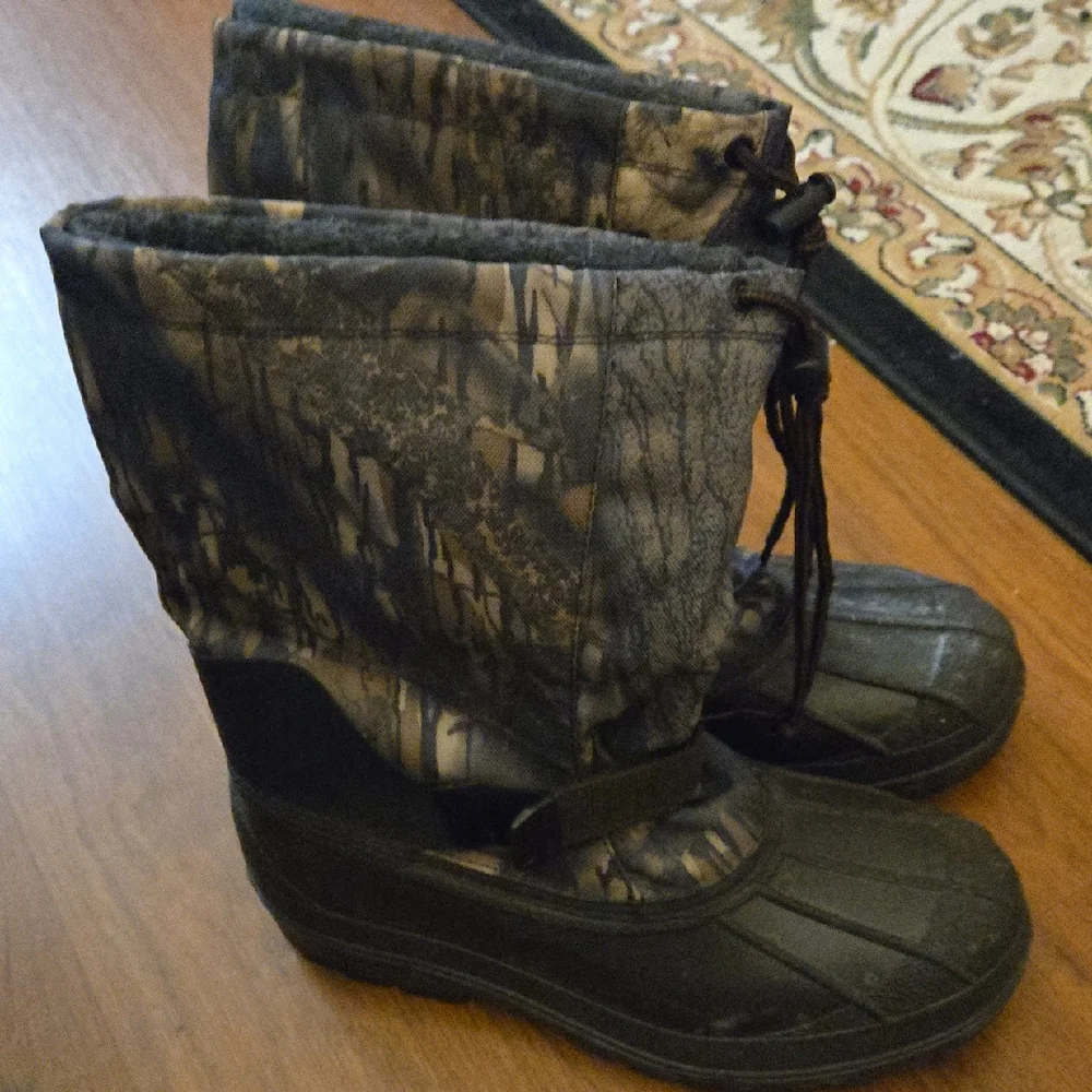Crater Ridge Camouflage Waterproof Hunting Steel Toe Outdoor Boots Size 11 EUC