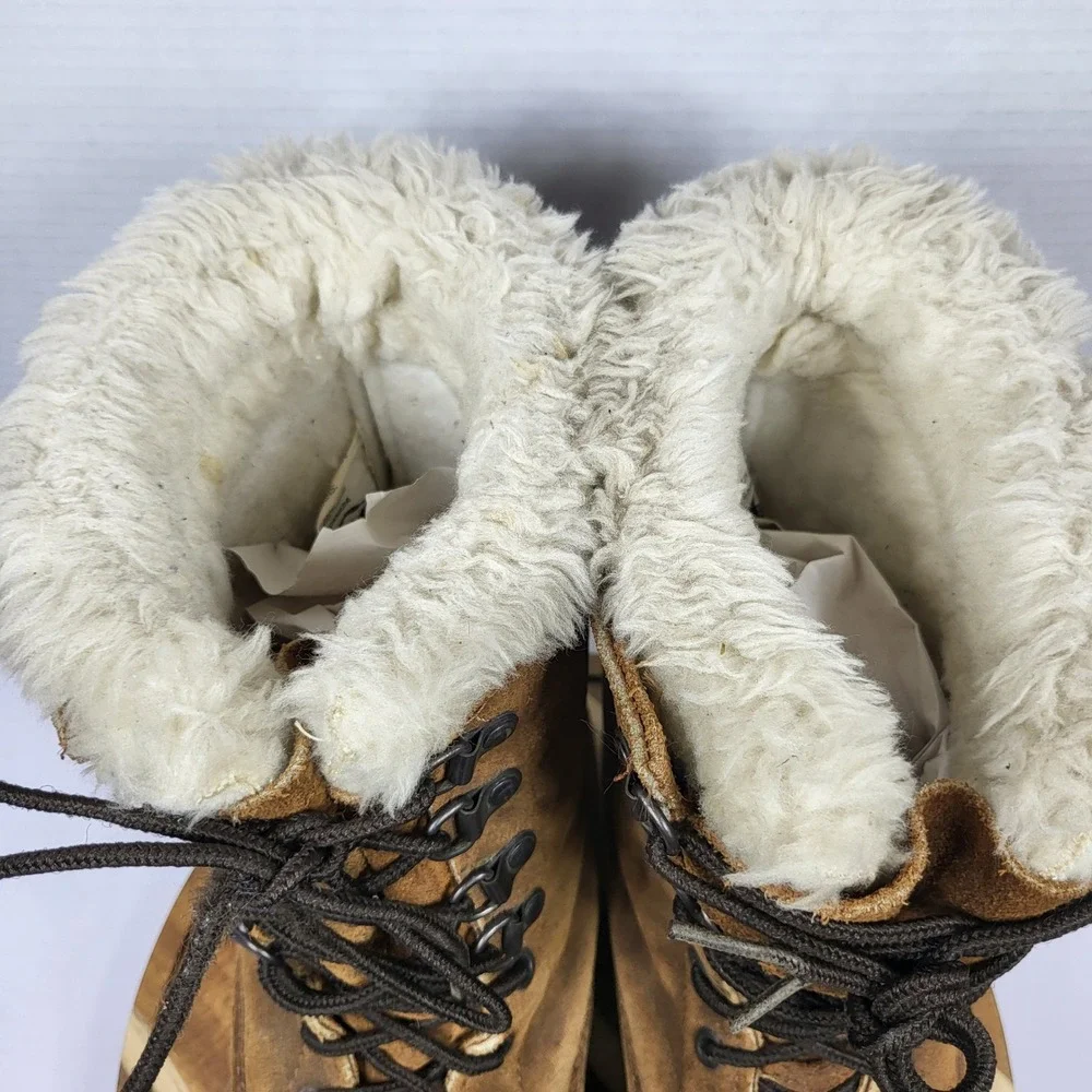 Vintage Sorel Kaufman Caribou Boots Mens 10 Made‎ in Canada Leather Snow Winter