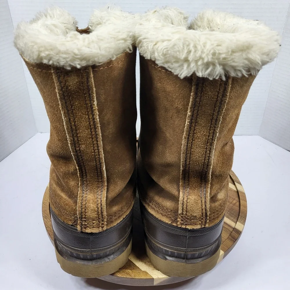 Vintage Sorel Kaufman Caribou Boots Mens 10 Made‎ in Canada Leather Snow Winter