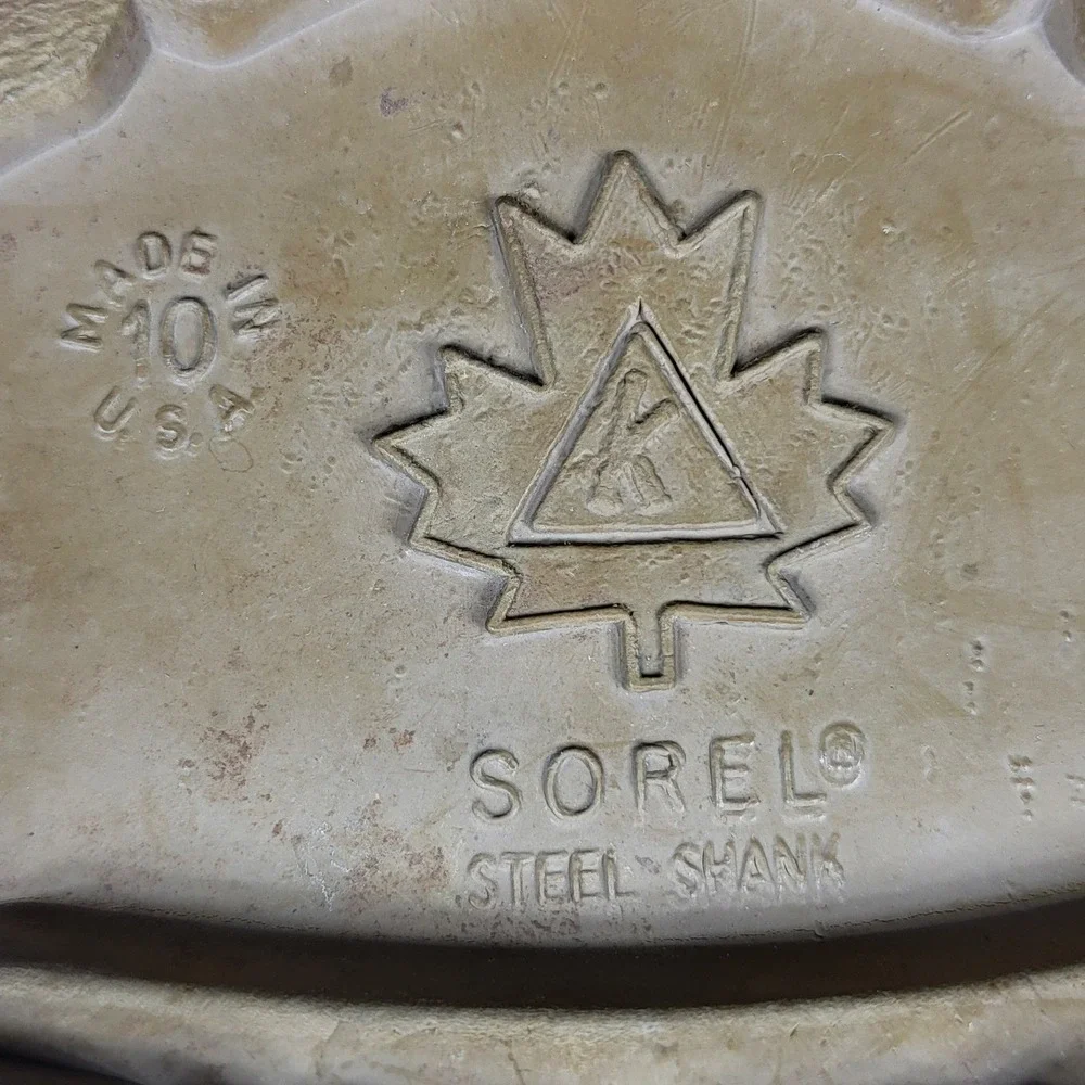 Vintage Sorel Kaufman Caribou Boots Mens 10 Made‎ in Canada Leather Snow Winter