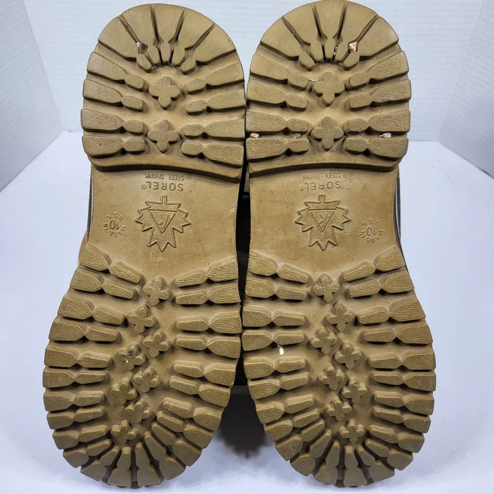 Vintage Sorel Kaufman Caribou Boots Mens 10 Made‎ in Canada Leather Snow Winter
