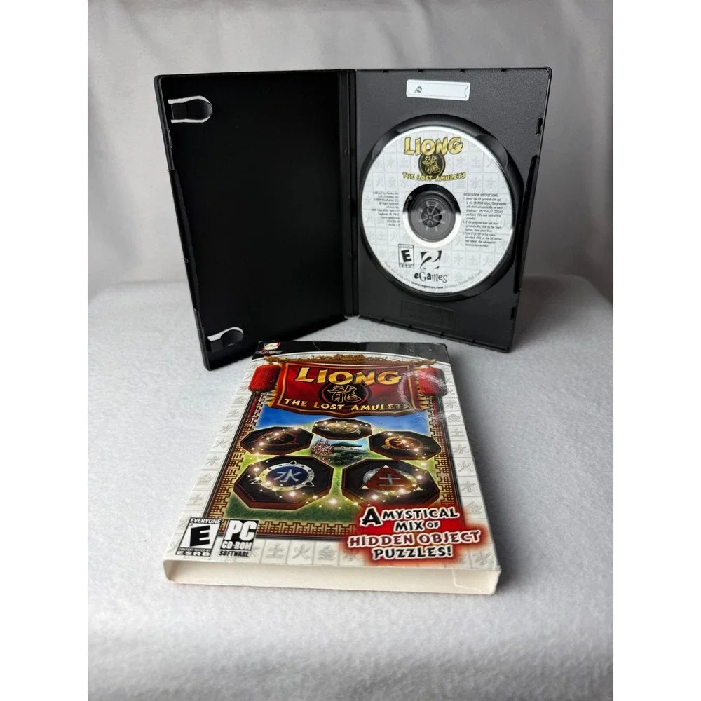 Liong The Lost Amulets PC CD-ROM Game eGames Hidden Object Puzzle 2010