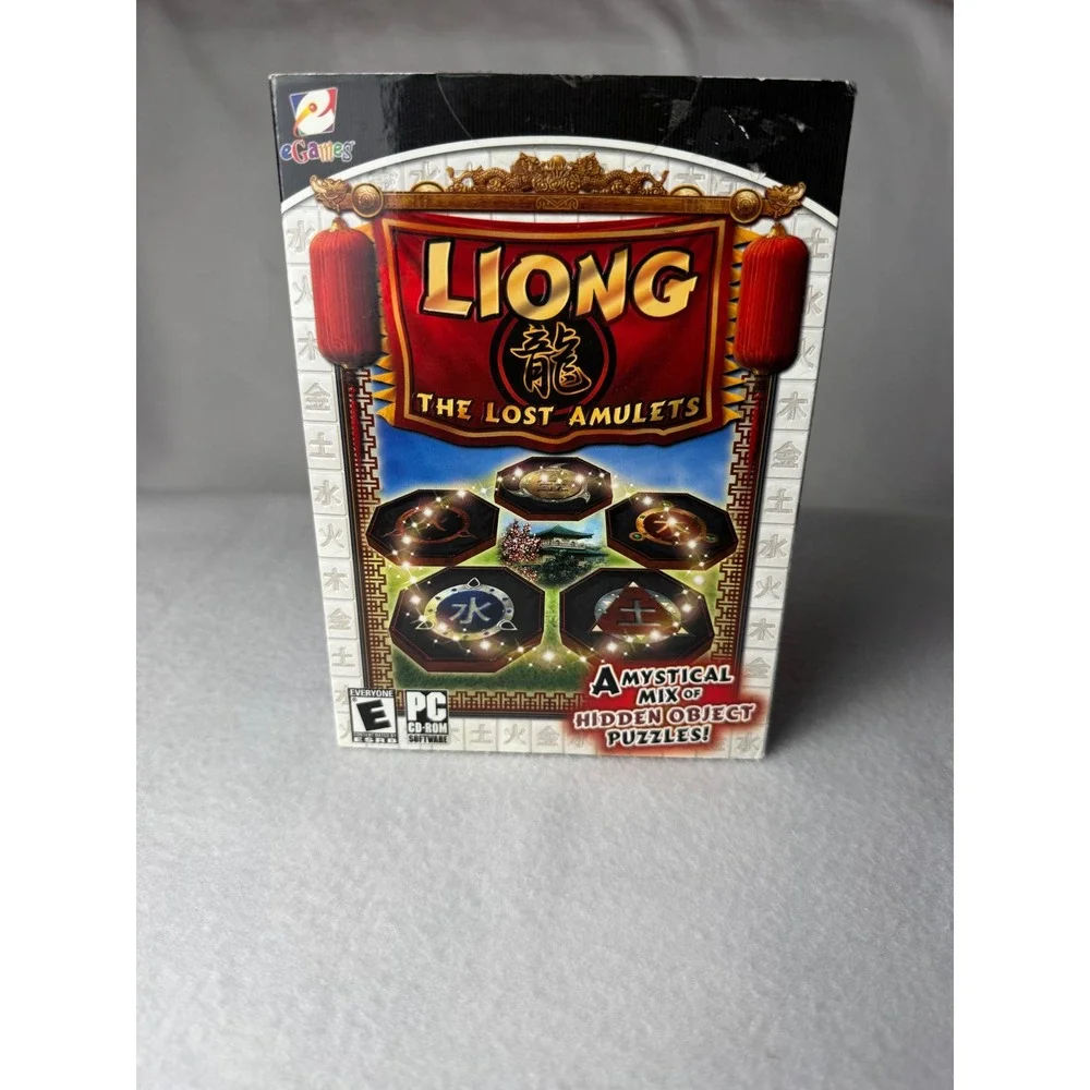 Liong The Lost Amulets PC CD-ROM Game eGames Hidden Object Puzzle 2010
