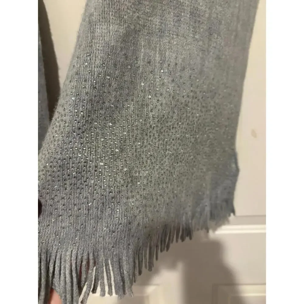 Women's Calvin Klein grey with rhinestones‎ scarf 0