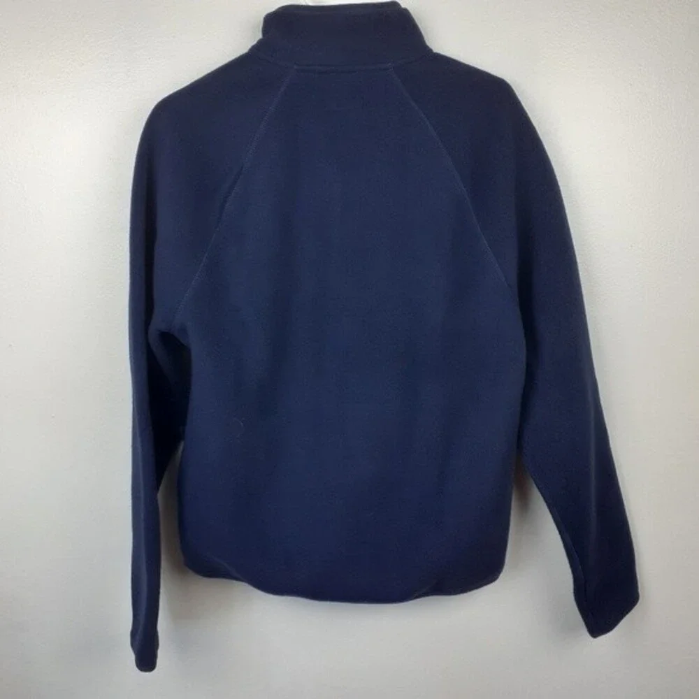 J‎ Crew Navy Nordic Half-Zip Pullover in Navy Sweater Fleece