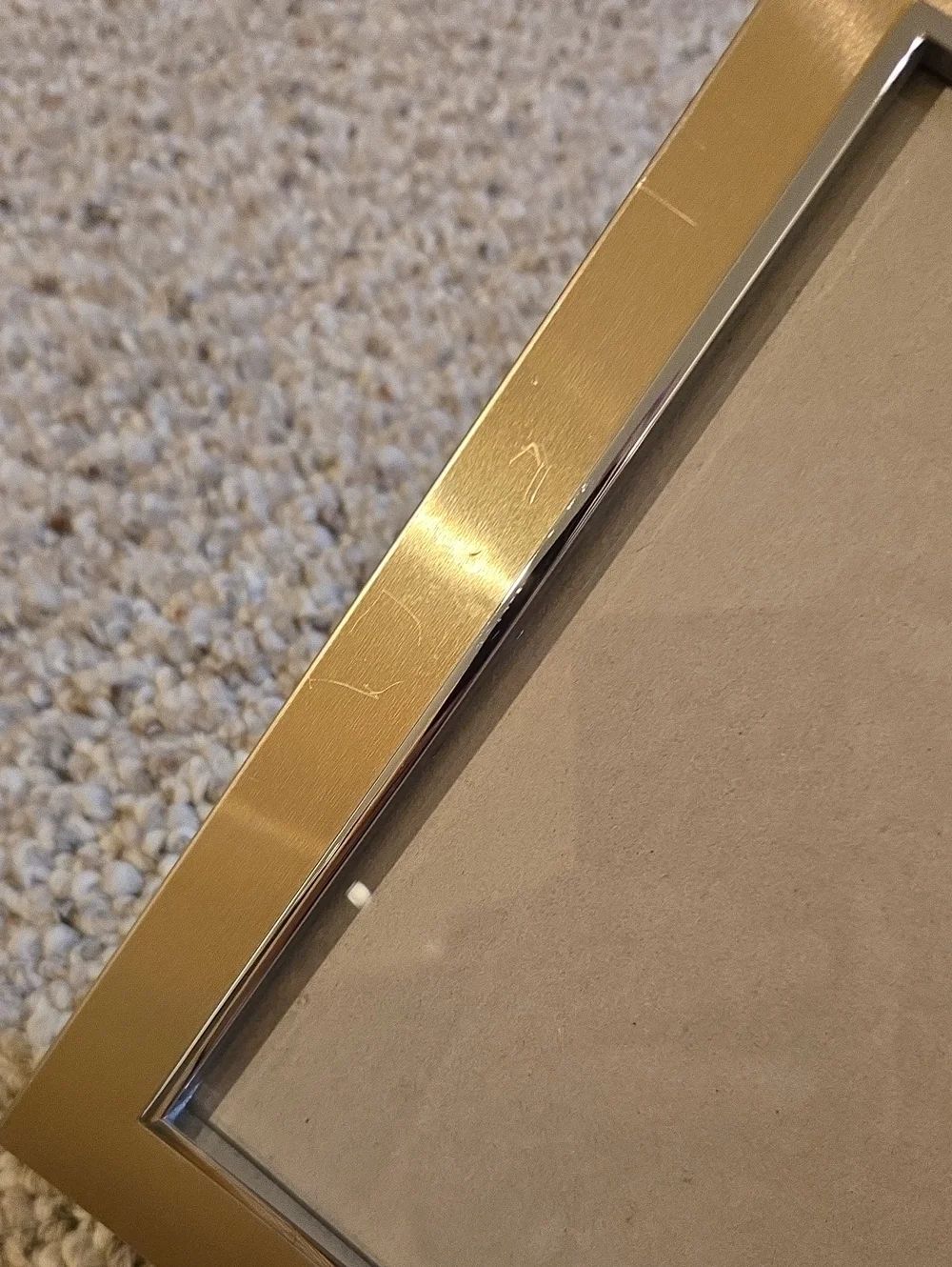 Brushed Brass & Silvertone Frame - 4.5