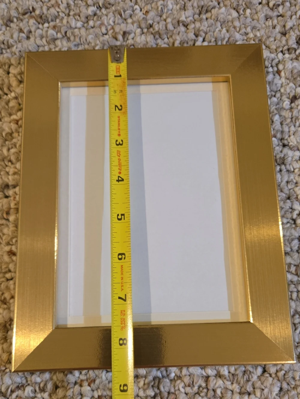 Brushed Brass Look Wood Frame - 4.5