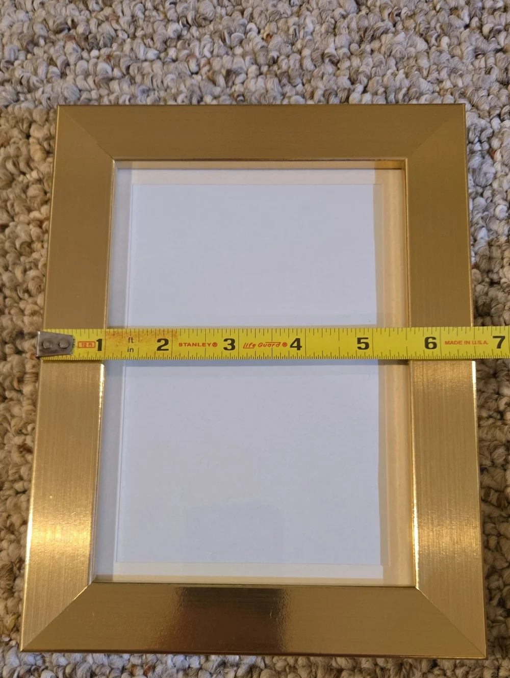 Brushed Brass Look Wood Frame - 4.5