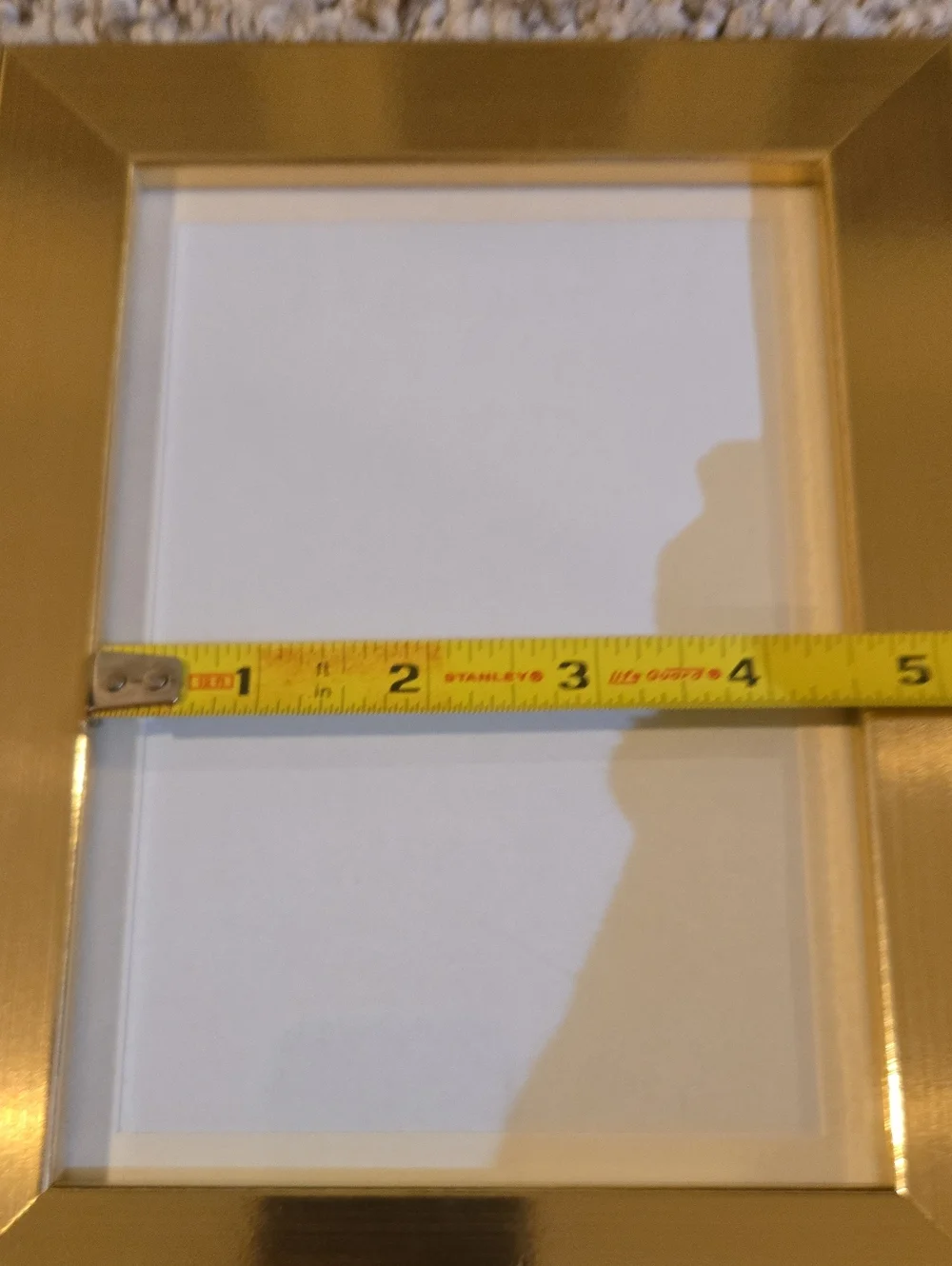 Brushed Brass Look Wood Frame - 4.5
