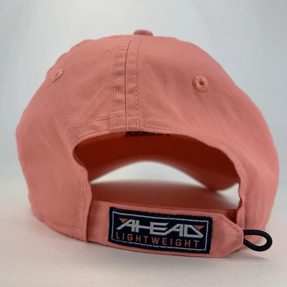 Premier Logo Hat Pink Light Weight Adjustable AHead Classic Cut Baseball Cap