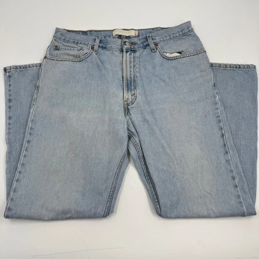 Levi's 505 Regular‎ Fit Light Wash Denim Jeans Men's W38 L32
