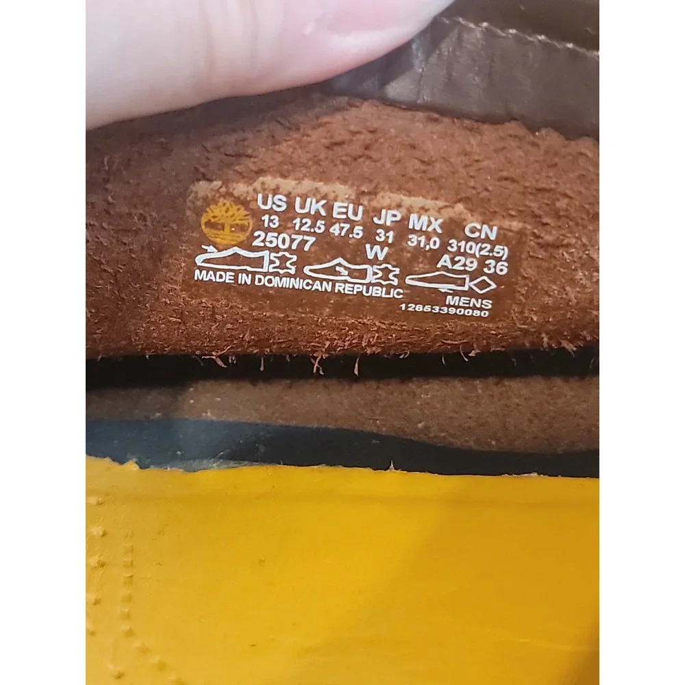Timberland rubber when