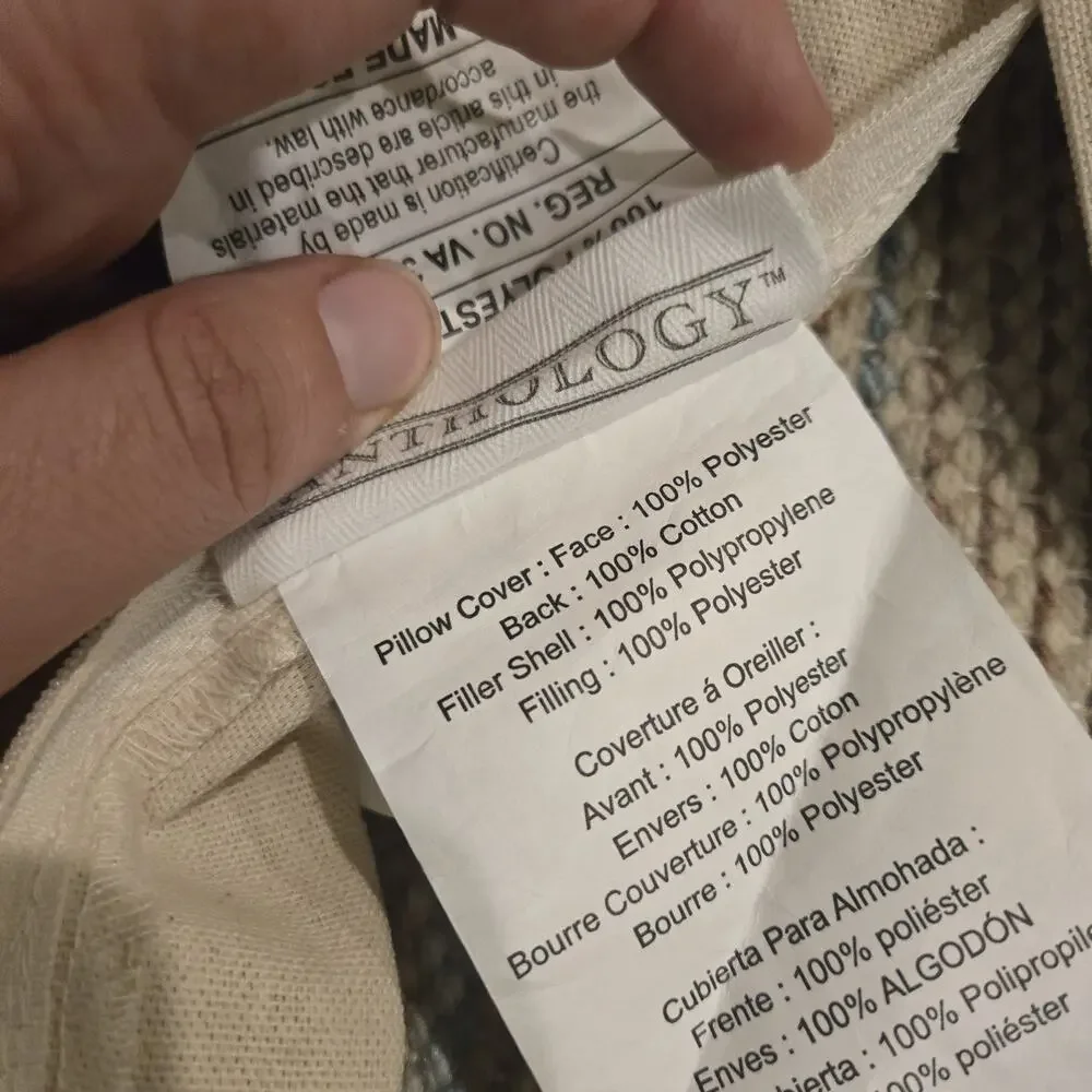 Anthology Bed Bath Beyond Boho Southwestern Throw Pillowcase Textured Woven 20