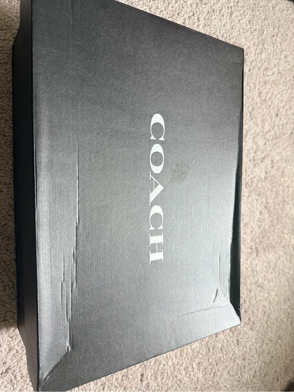 Coach tan suede