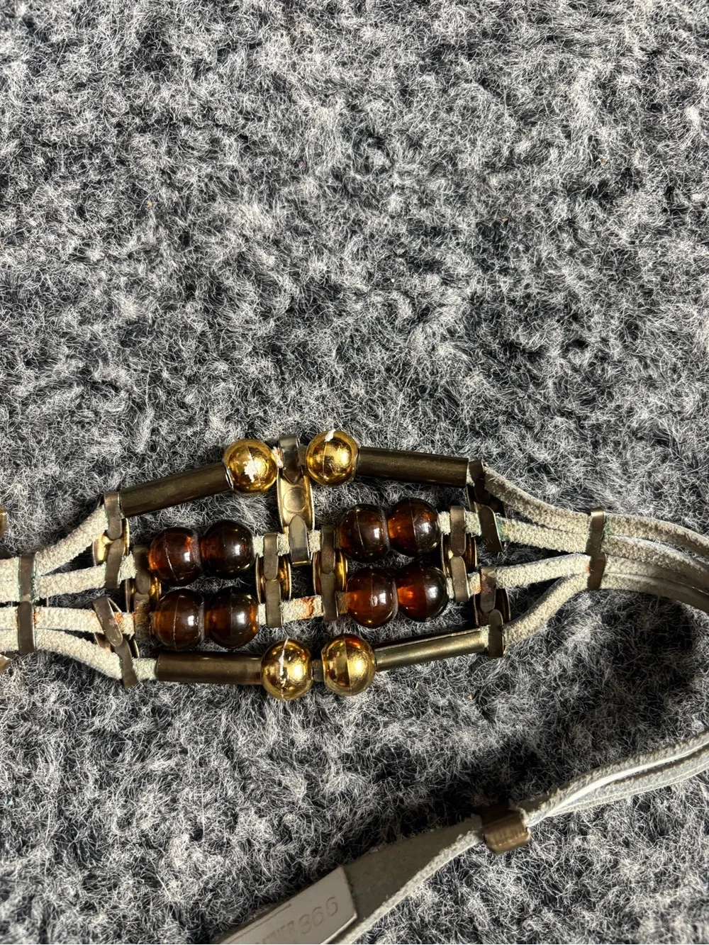 Women's Decorative Beaded Silver-Tone Waist Belt