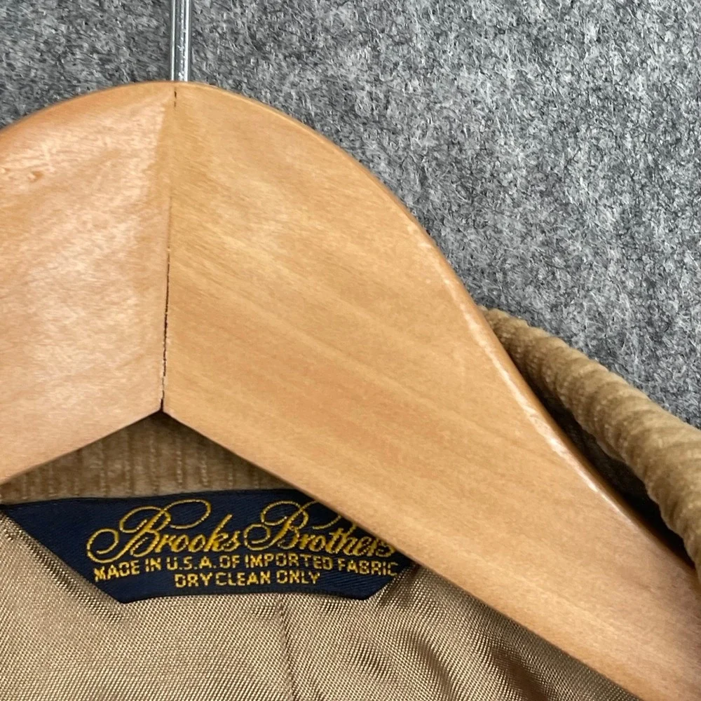 Brooks Brothers Corduroy Blazer Mens 44R Sport Coat Two Button Made in USA