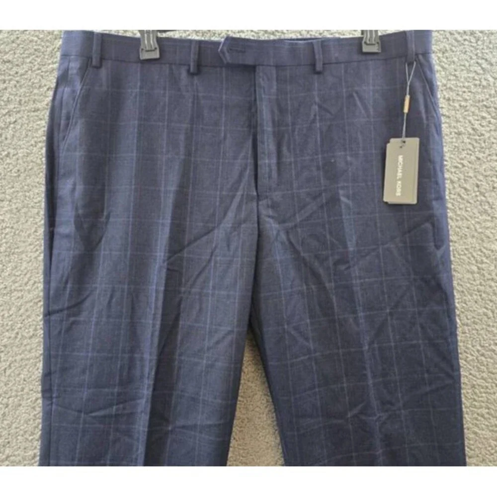 Michael Kors Wool Blend Fall Stretch Suit Separate Pants Men's 42x32 Midnight