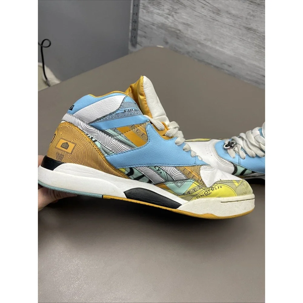 Reebok Courtee Mid x Hasbro Monopoly Money Shoes Men Boys US 7.5 EU40 Sneakers