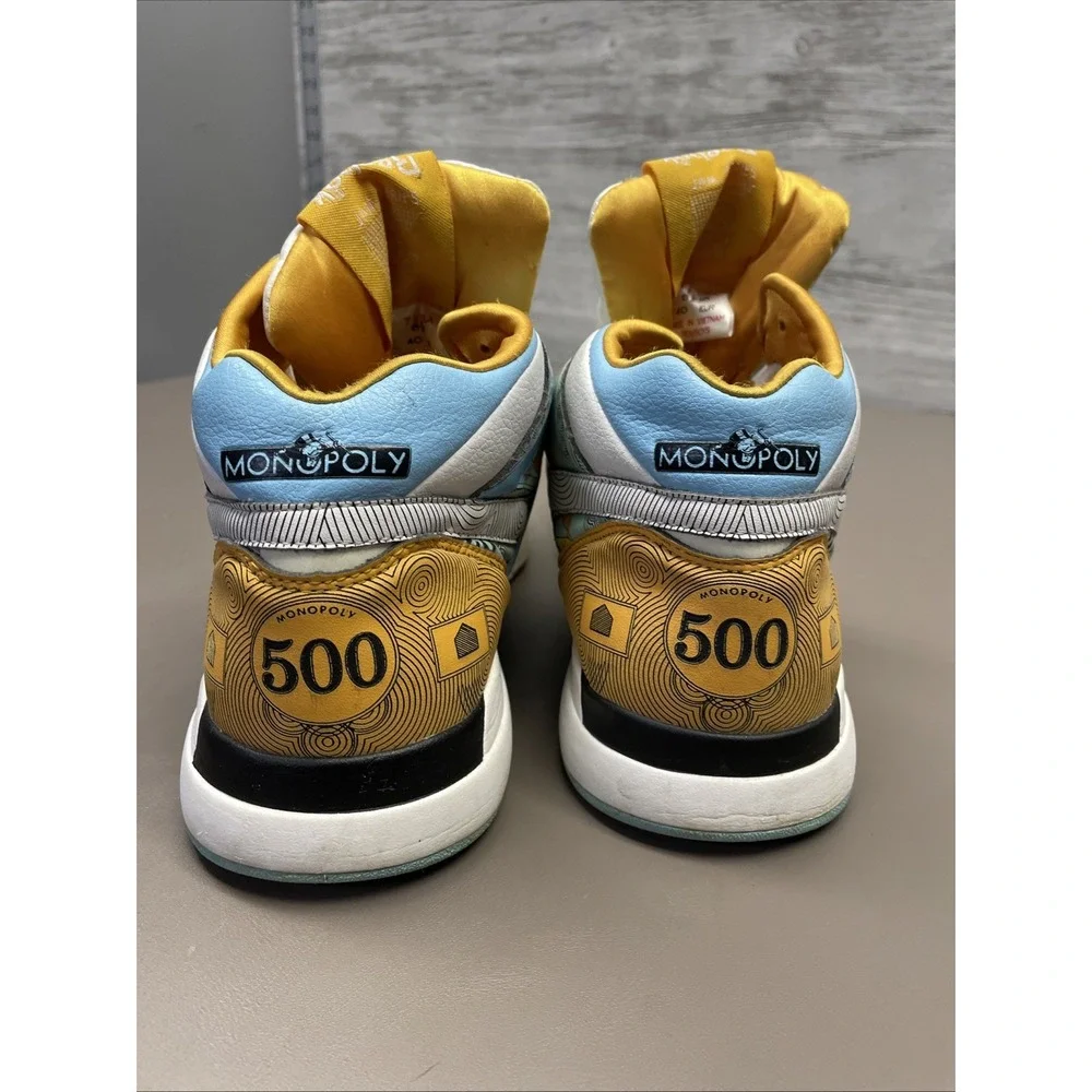 Reebok Courtee Mid x Hasbro Monopoly Money Shoes Men Boys US 7.5 EU40 Sneakers