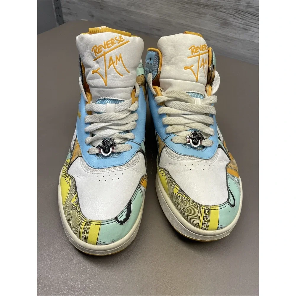 Reebok Courtee Mid x Hasbro Monopoly Money Shoes Men Boys US 7.5 EU40 Sneakers
