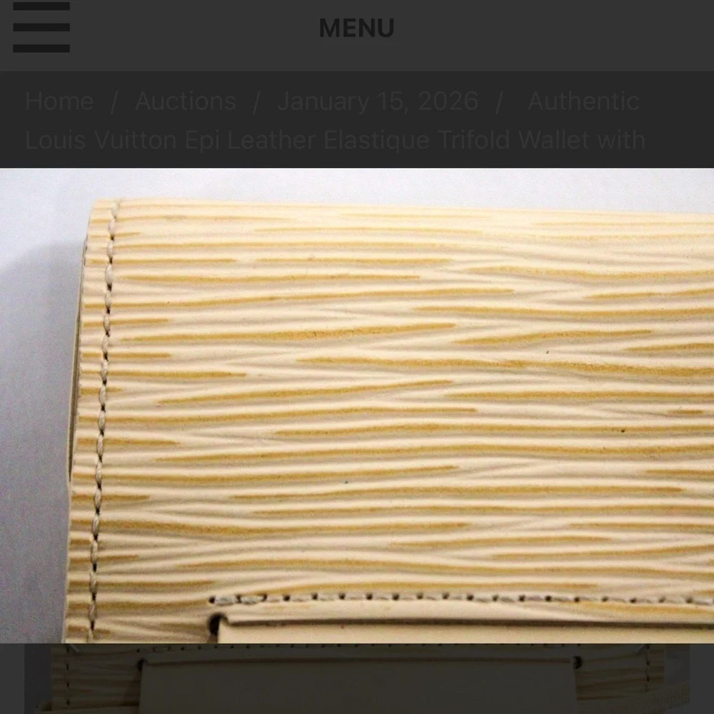 Louis Vuitton Beige Trifold Wallet