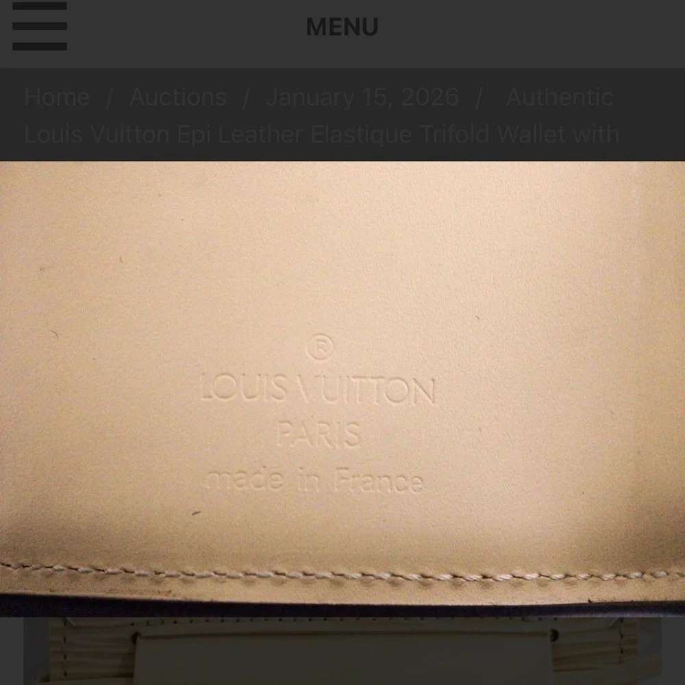 Louis Vuitton Beige Trifold Wallet