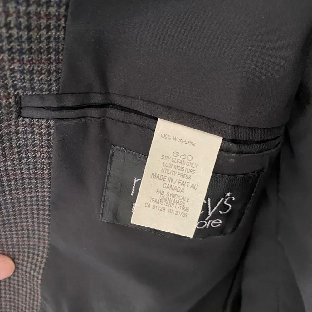 Ralph Lauren 3 Button Wool Sport Coat Jacket Blazer 44R