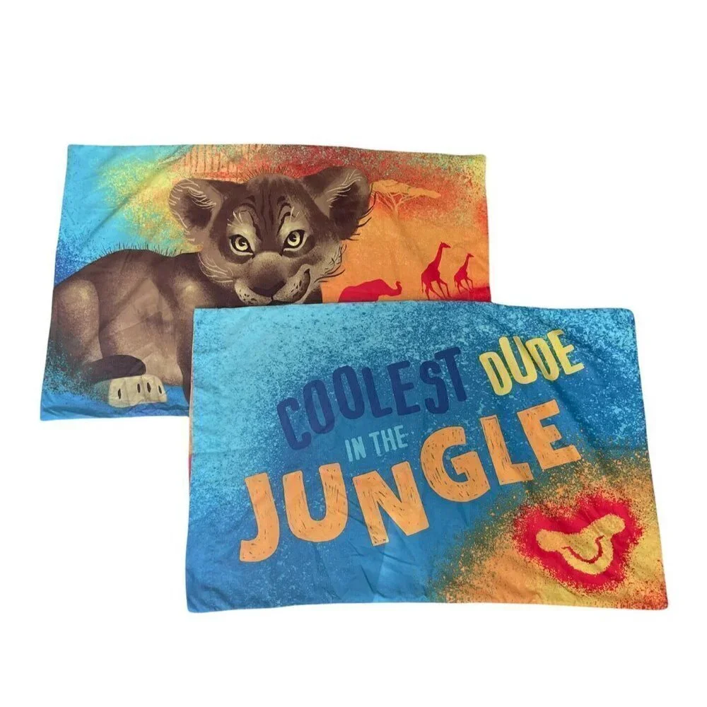 2 Disney The Lion King Reversible Pillowcases 20