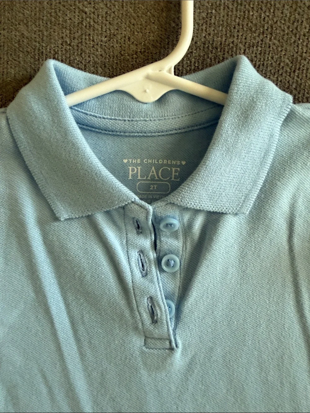 The Children's Place Girls' Polo Dresses - Light Blue & Navy