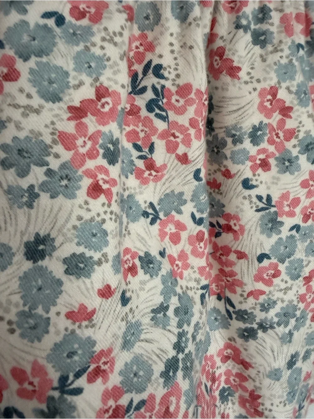 Tartine et Chocolat Floral Ruffle Dress - Pink & Blue