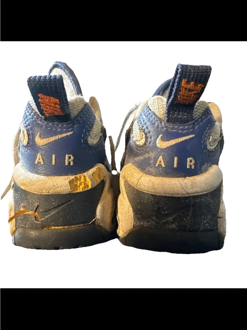 Unreleased Kids Nike Airs White Royal Blue Nike 153348 141 00 Orange Label