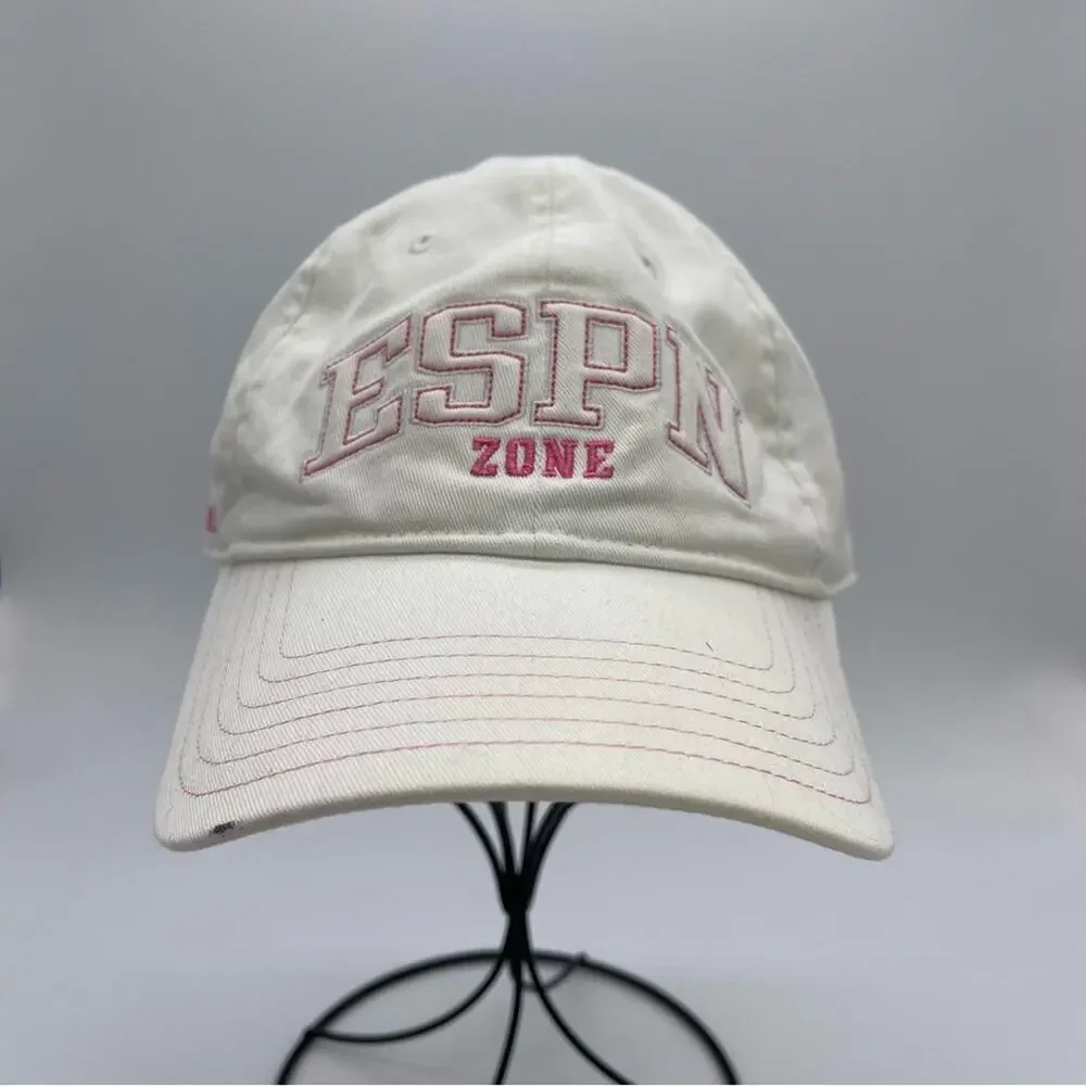ESPN Zone. Las Vegas Ball Cap. White and Pink. In excellent condition!