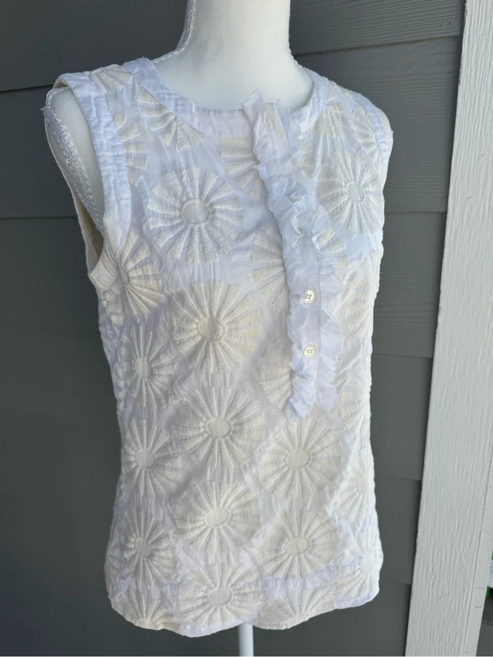 Tory Burch sleeveless white