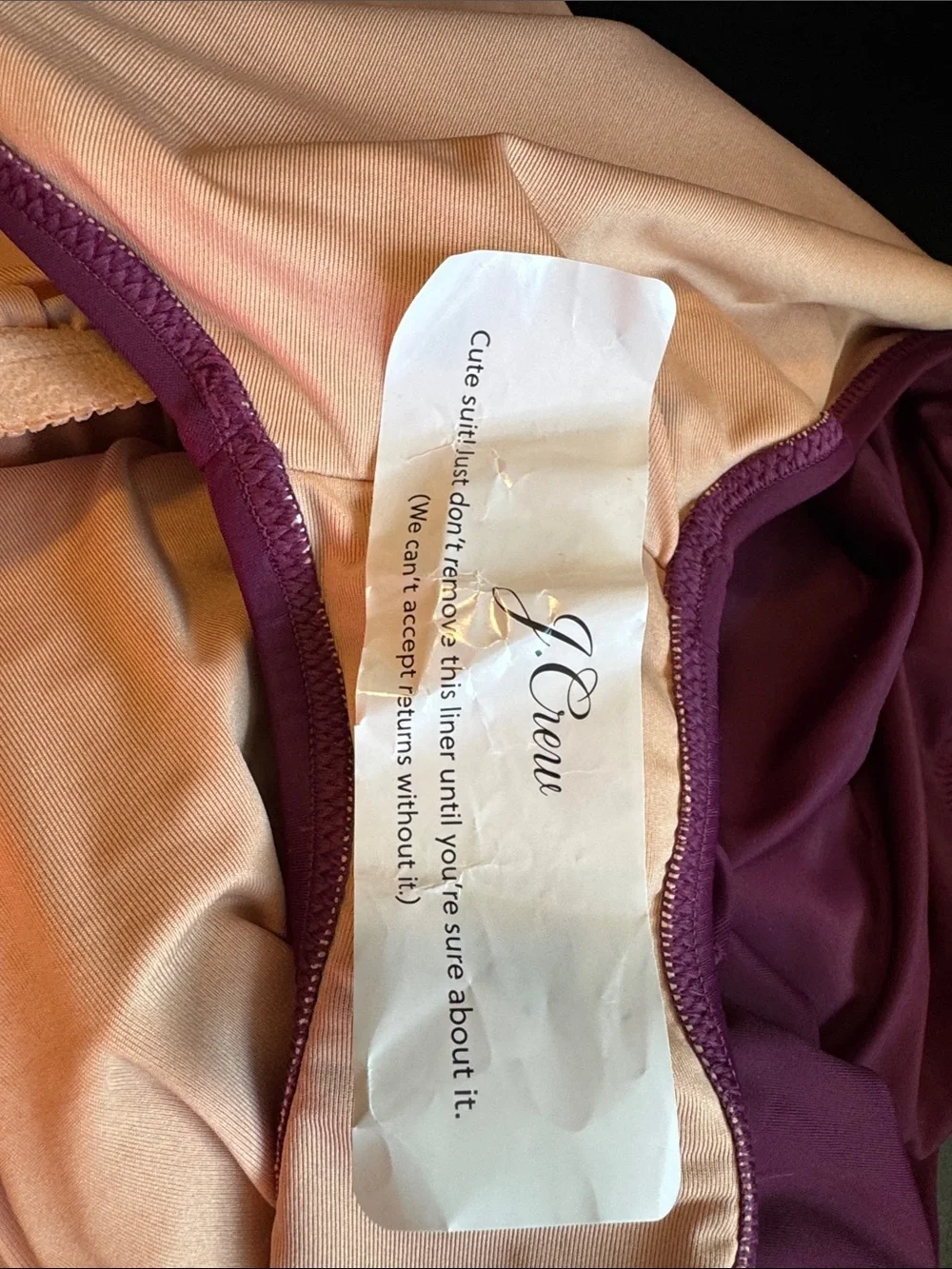 J. Crew straps included