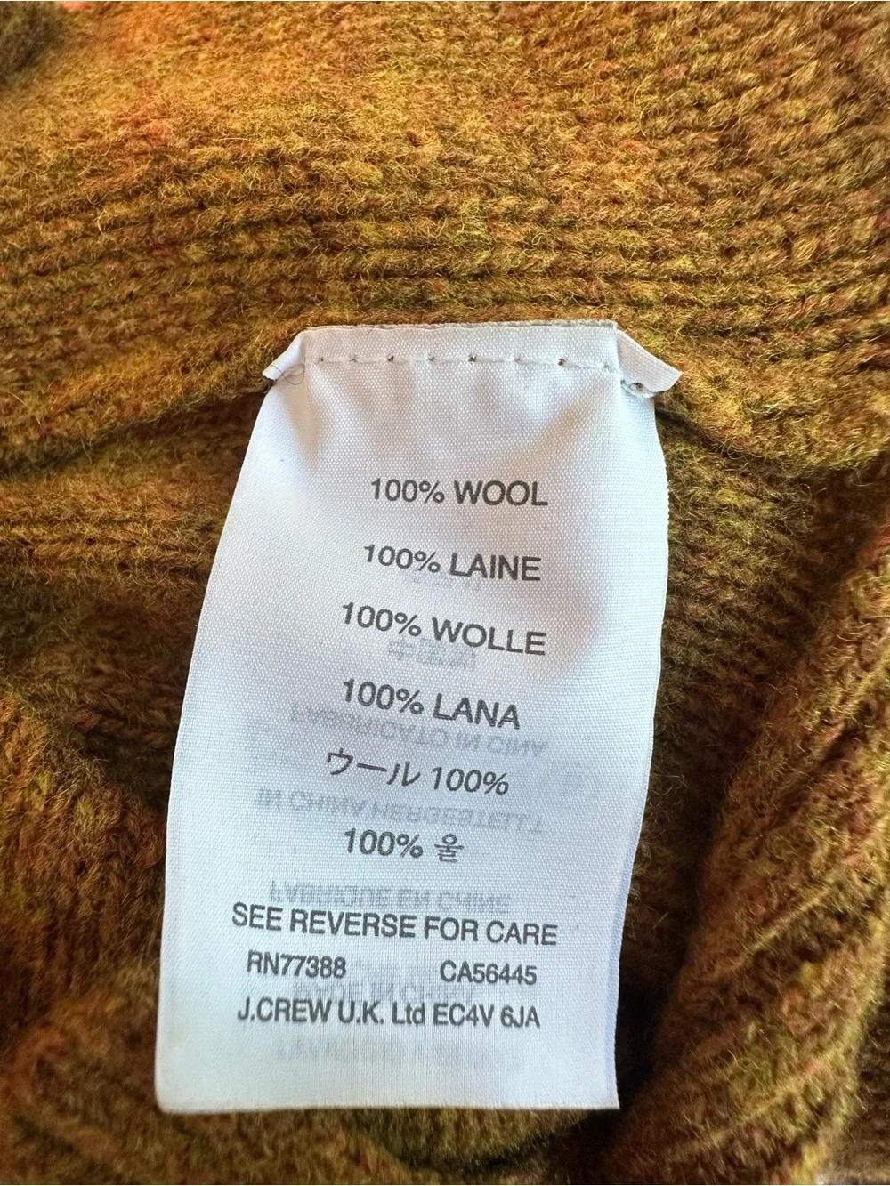 J. Crew stay cozy