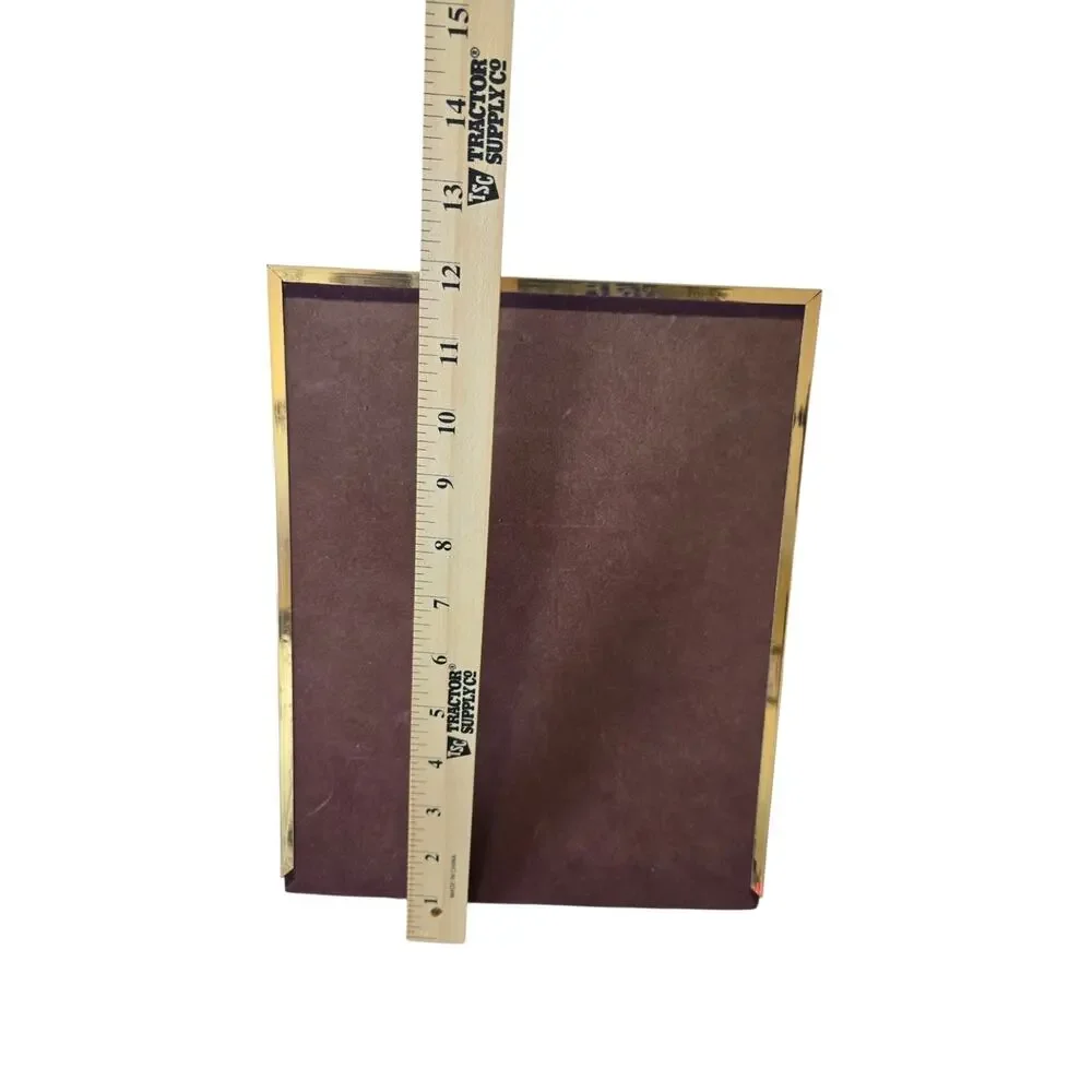 Vintage Double Sided Folding Picture Frame 8 X 10 and Collage Gold Trim