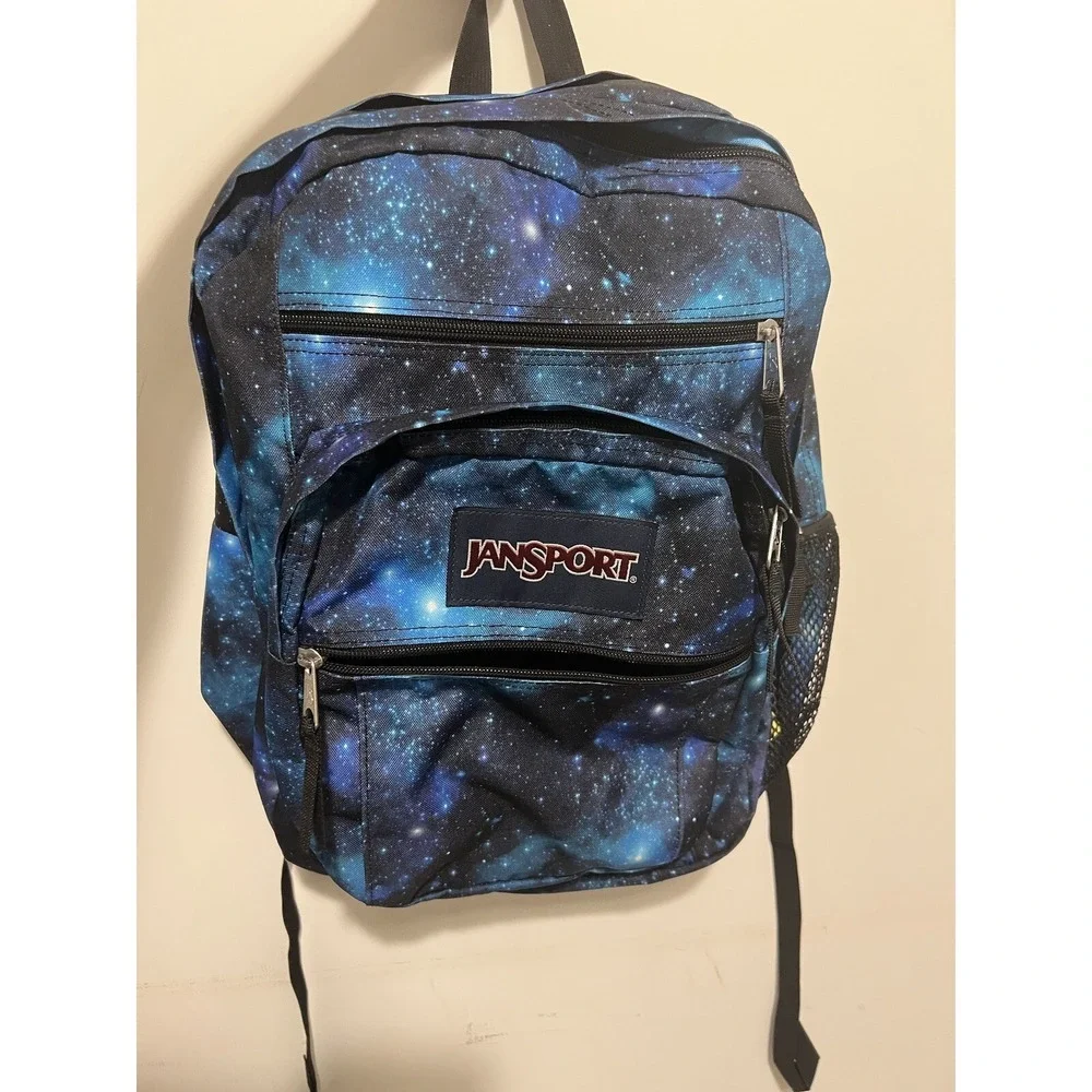 Jansport Galaxy Stars Space Backpack Big Kids Laptop‎ Padded Compartment Retro