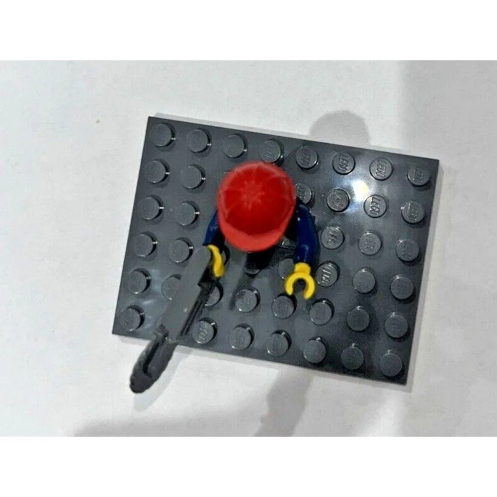 Lego helmet above