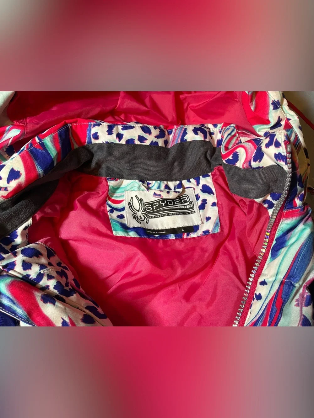 Spyder girls bitsy atlas jacket ski winter size 6