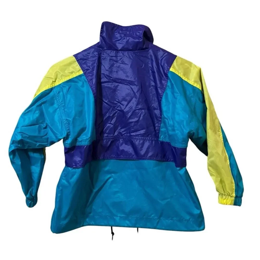 London Fog Youth Kids Size Large 7 Windbreaker Jacket Colorful‎ NylonFull Zip